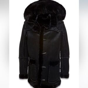 NEW Jordan Craig DENALI SHEARLING JACKET (BLACK)